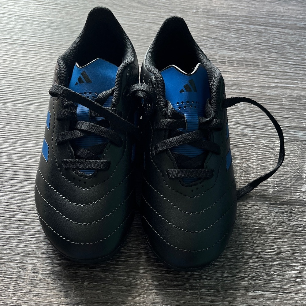 Adidas Black and Blue Athletic Shoes